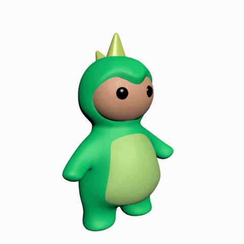 dawnnortonart cute 3d run running GIF