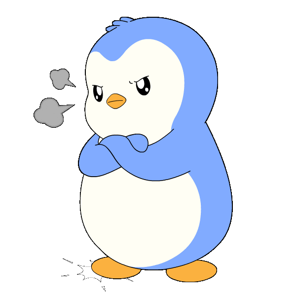 Angry Mood Sticker by Pudgy Penguins