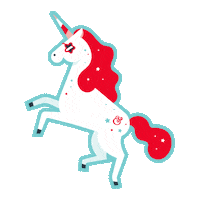 rhymeandreasondesign stars unicorn pony magical Sticker