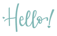 Heart Hello Sticker