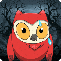 Scared Uh Oh GIF by birb