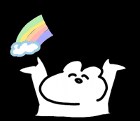 usapipi rainbow うさぎ 虹 うさぴっぴ GIF