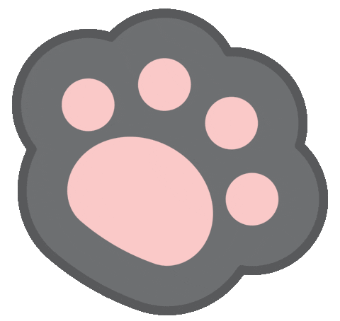 jadelaymandesigns giphyupload cat jld pawprint Sticker