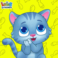 Excited Cat GIF by Lucas and Friends by RV AppStudios