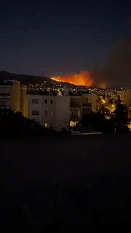 Children's Hospital Evacuated as Fire Burns Near Athens