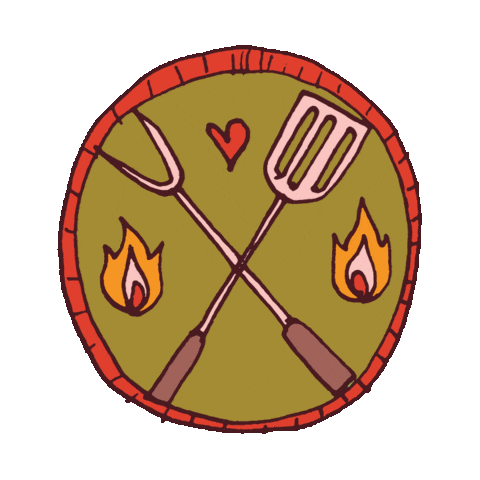 Fire Cooking Sticker by Bestival