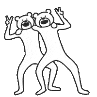 happy dance Sticker by takadabear