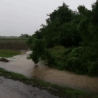 Floods Cause Damage and Block Roads in Barbados