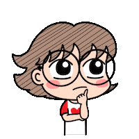 Girl Thinking Sticker by Evacomics