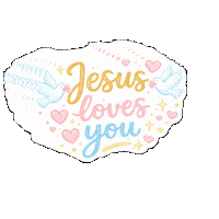 Jesus Loves You Christian Sticker