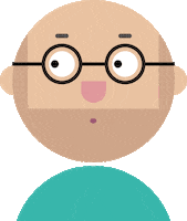 Bald Head Wow Sticker by Little James