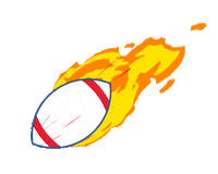 hemaquebec football nfl fire ball Sticker