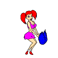 cheerleader STICKER