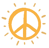 bohosocialau peace bohosocial Sticker