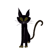 Black Cat Sticker