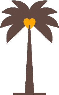 We Miss You Palm Tree Sticker by Maggie’s Mission