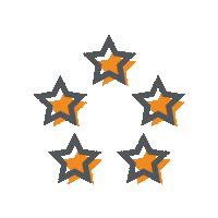Five Stars Sticker by Einstein Moving