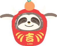 New Year Good Luck Sticker by Slothspirations