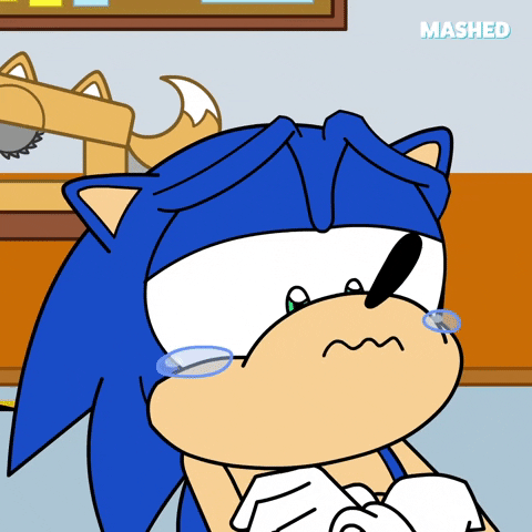 Sad Sonic The Hedgehog GIF by Mashed