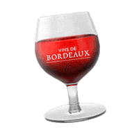 Wineglass Sticker by Vins de Bordeaux