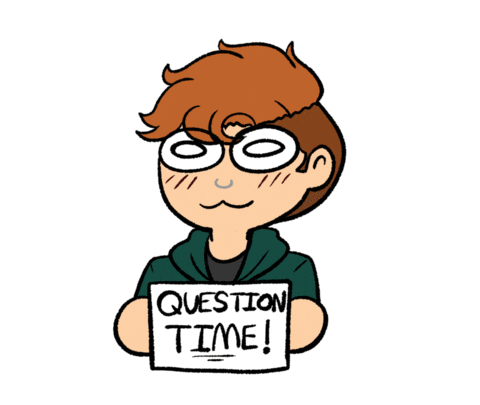 Asking Question Time Sticker
