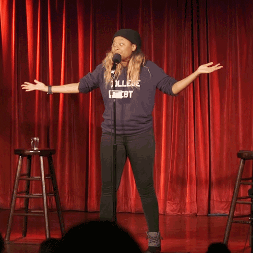 happy phoebe robinson GIF by 2 Dope Queens Podcast