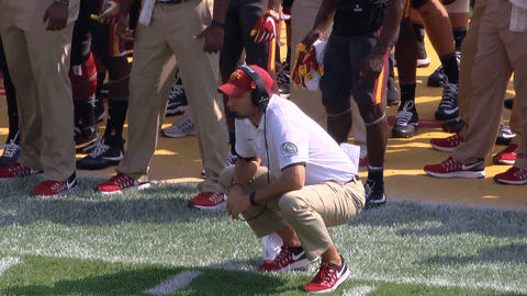cyclonestv giphygifmaker campbell celebrates goal line stand GIF