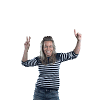 Happy Girl Sticker by Strandclub_zee