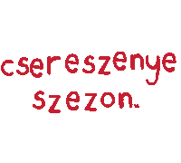 Gyümölcs Cseresznye Sticker