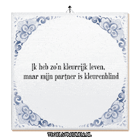 Partner Troost Sticker by Tegelspreuken.nl