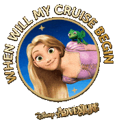 Countdown Rapunzel Sticker by DisneyCruiseLine