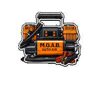 ezflate offroad overland air compressor airing up Sticker