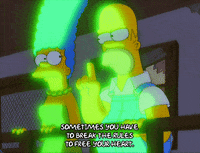 glow homer simpson GIF