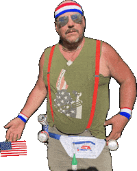 4Th Of July Usa Sticker by TWO08
