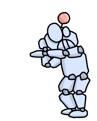 Dance Robot Sticker by yu-san