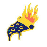 Illustration Fire Sticker