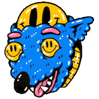 Happy Dog Sticker
