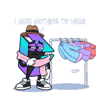 Closet Full Nothing To Wear Sticker by IDX Solana