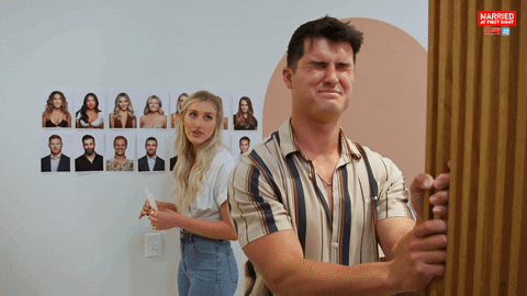 Dont Look Reaction GIF by Married At First Sight