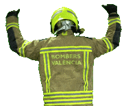 Valencia Bomber Sticker by Valencia's City Council Firefighter Department