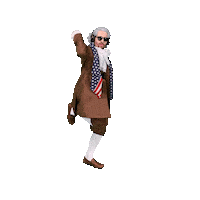 Founding Father Dancing Sticker