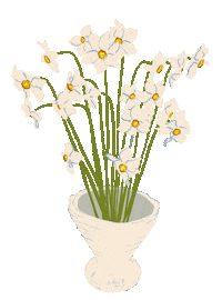 Home Flowers Sticker