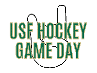 hockeyclubusf go bulls game day usf hockey ice bulls Sticker
