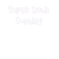 Superbowl Sunday Football Sticker