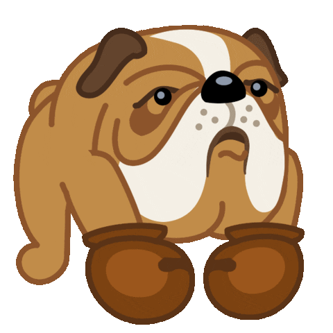 Angry Dog Sticker by Iconka