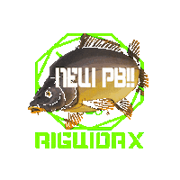 rigworxcarptackle fishing pb carp carp fishing Sticker