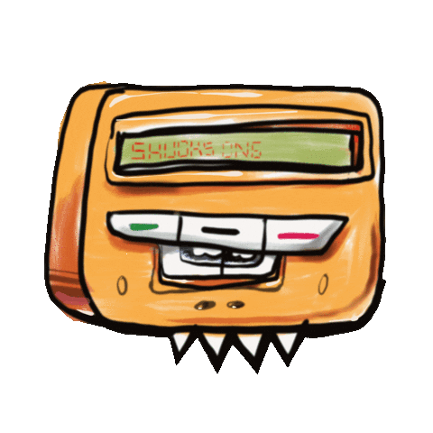 ShucksArtandDesign trap motorola pager beeper Sticker