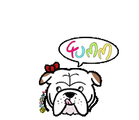 dog love Sticker by makala9_