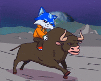 Ridding Bull Run GIF by Toshithecat