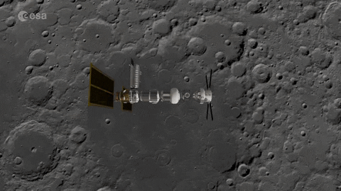 europeanspaceagency giphyupload space science moon GIF